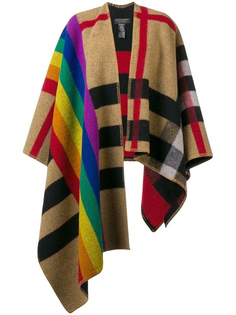 farfetch burberry rainbow cape|Farfetch Burberry poncho.